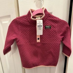 L.L. Bean Baby Girl 6-12 Month Sweatshirt Outerwear Light Jacket Pink Purple
